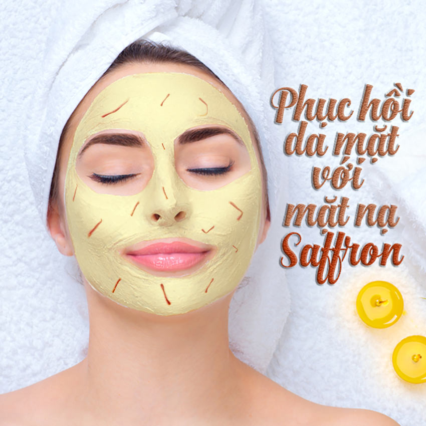 Cách đắp mặt nạ Saffron mật ong