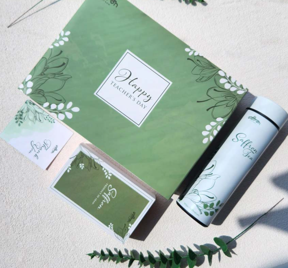 set quà màu xanh mint